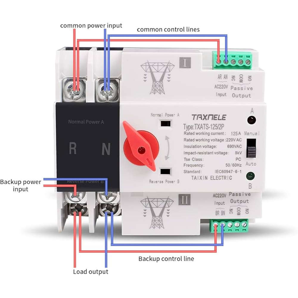 2 Pole Automatic Transfer Switch