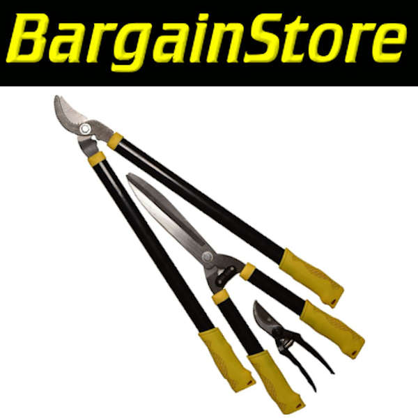 3 Piece Heavy Duty Garden Pruning Shear Set