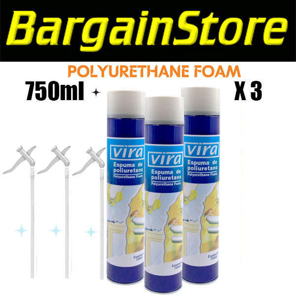 3 Pack Expanding Foam 750ml