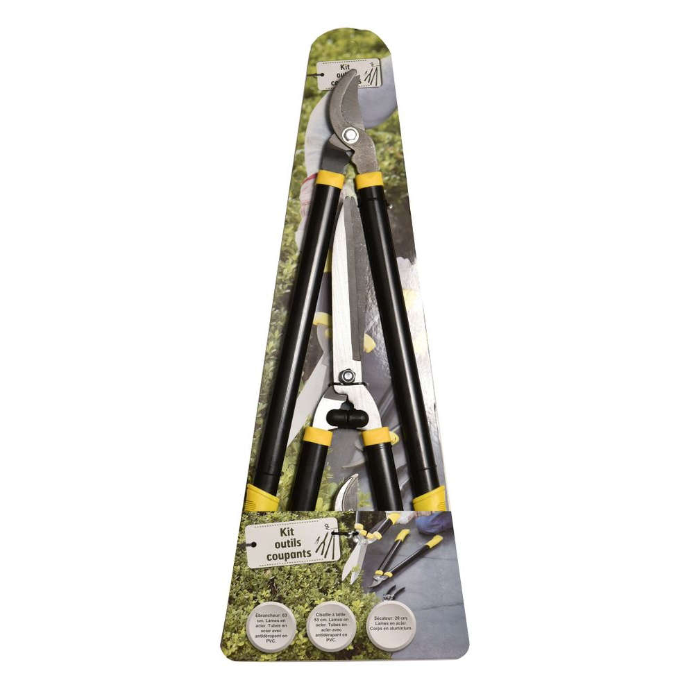 3 Piece Heavy Duty Garden Pruning Shear Set