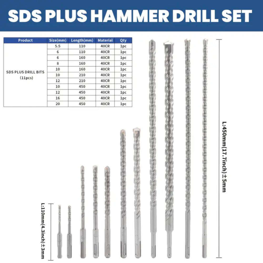 11 Piece Ultimate SDS Kit