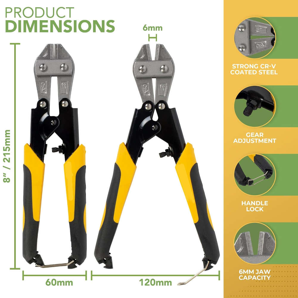 8' 200mm Mini Bolt Cutter