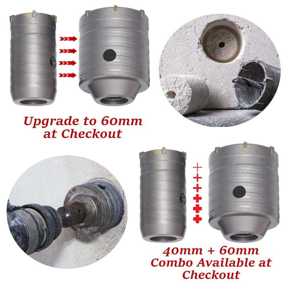 40mm - 60mm Core Drill Bit