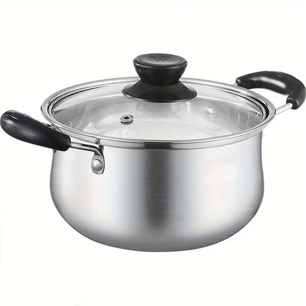 22cm Stainless Steel Pot with Lid