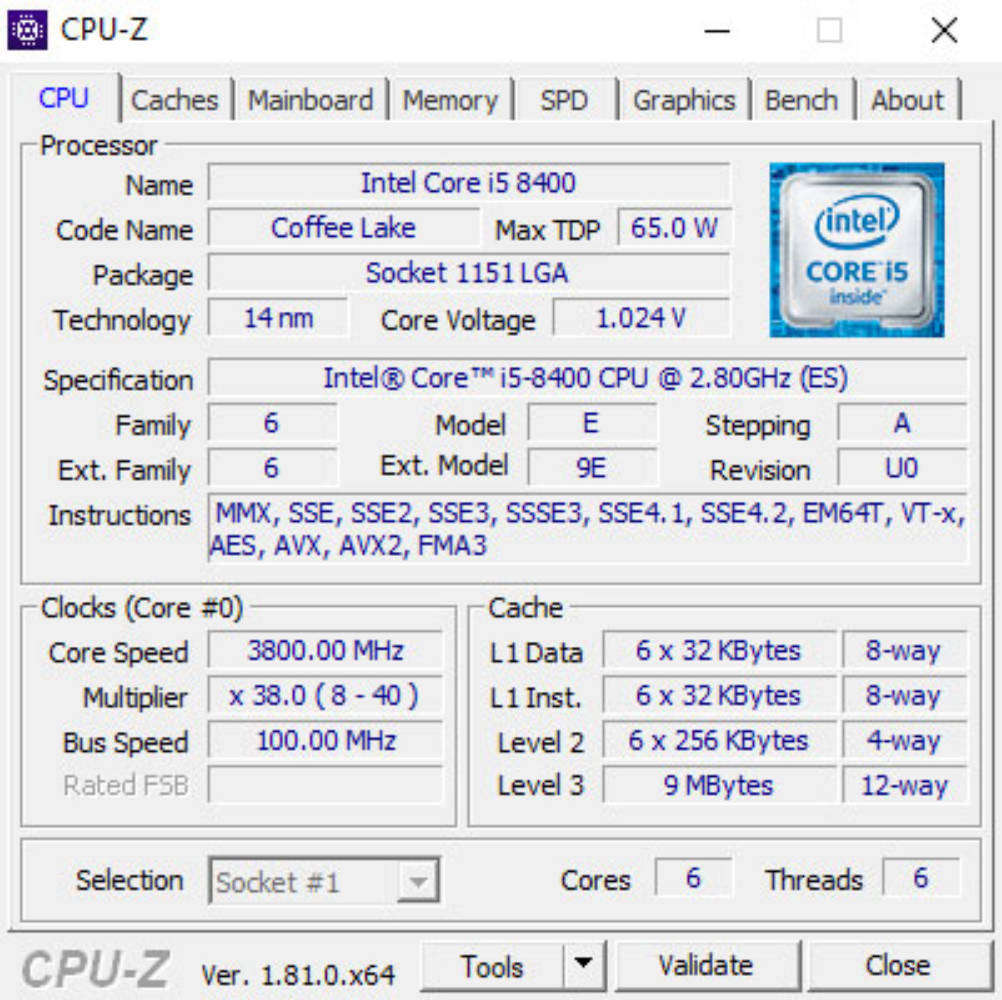 i5 8400, 16 gb ram, 512 ssd