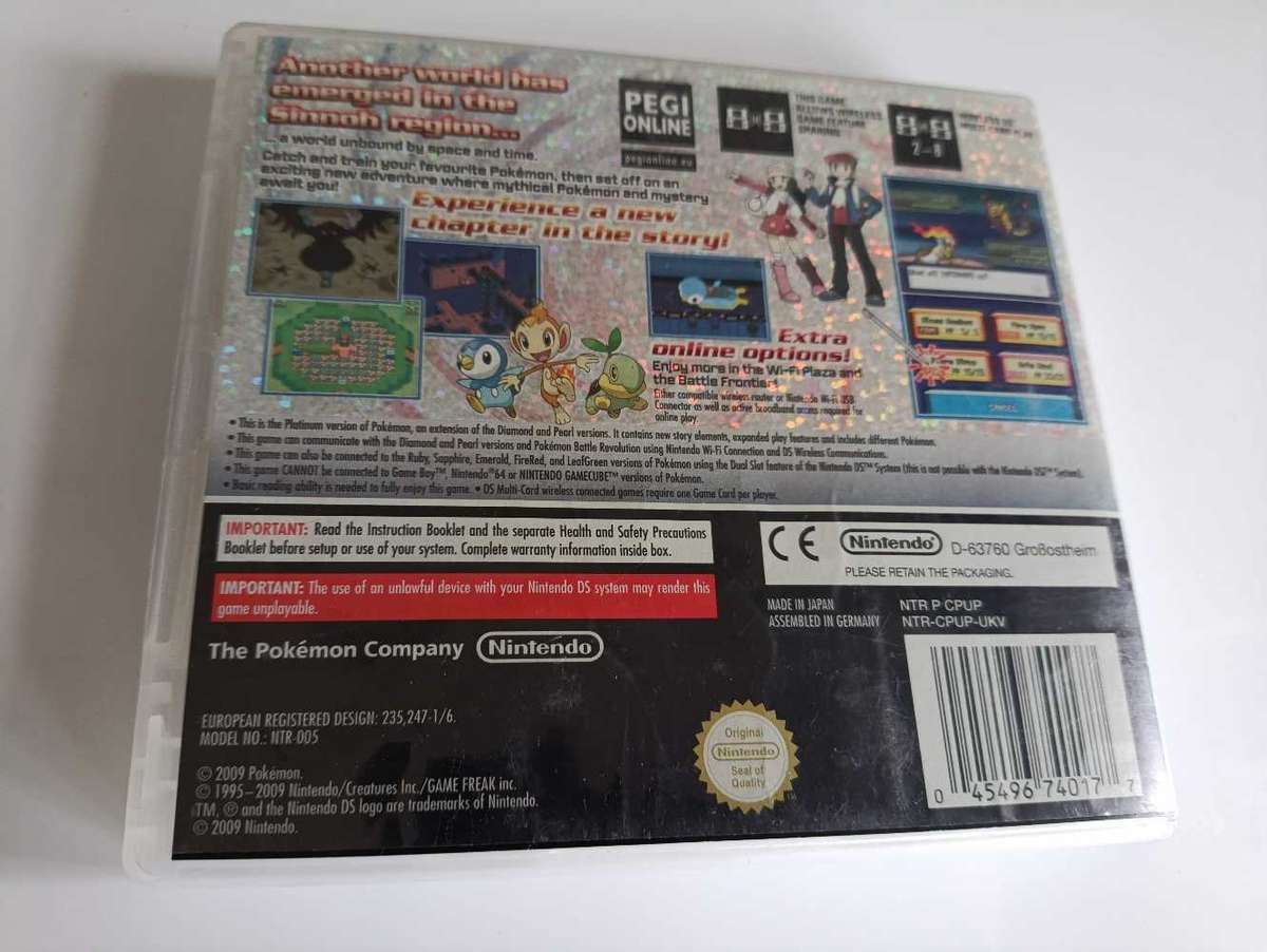 Pokémon Platinum Version Nintendo Ds
