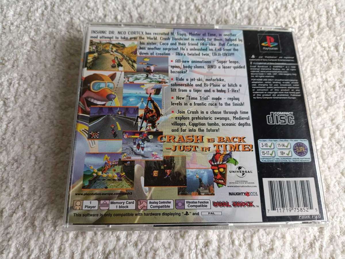 Crash Bandicoot Warped Playstation 1 PAL