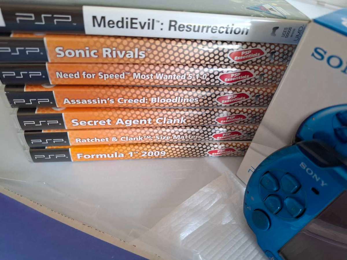 Psp Console +Box + Games