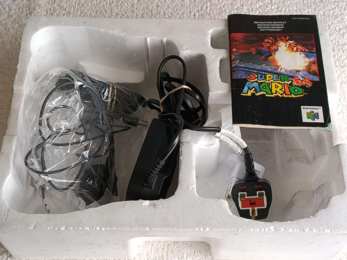 Nintendo 64 Console With Super Mario 64 And Controller