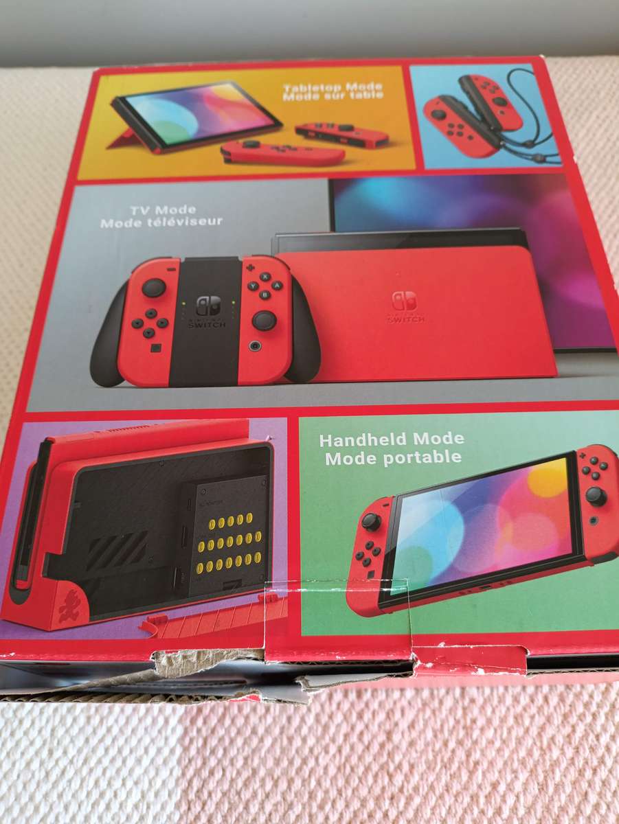 Nintendo Switch Oled Console Mario Edition +Box