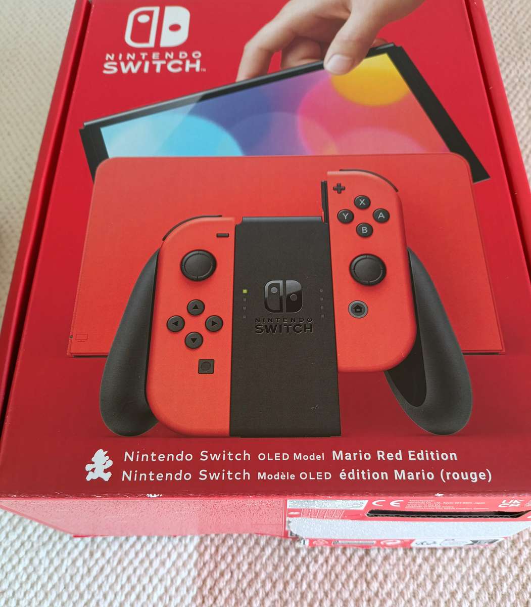 Nintendo Switch Oled Console Mario Edition +Box