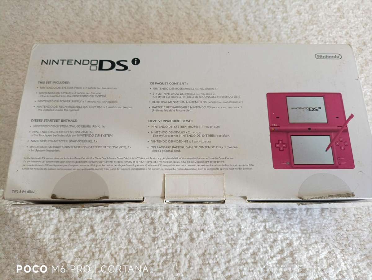 Nintendo Dsi (Rose) European region + Charger + Box and Manuals