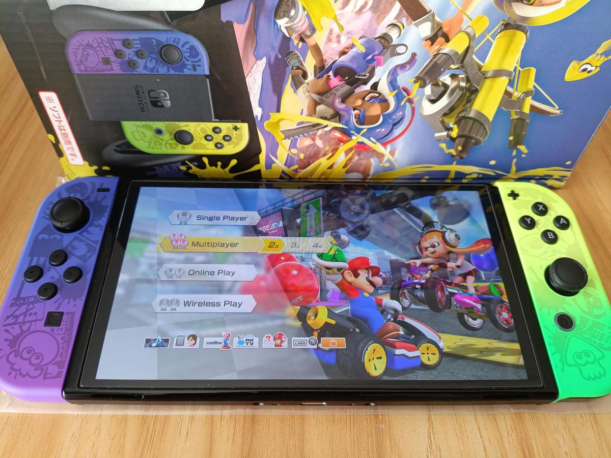 Nintendo Switch Oled Console Splatoon Edition +Box