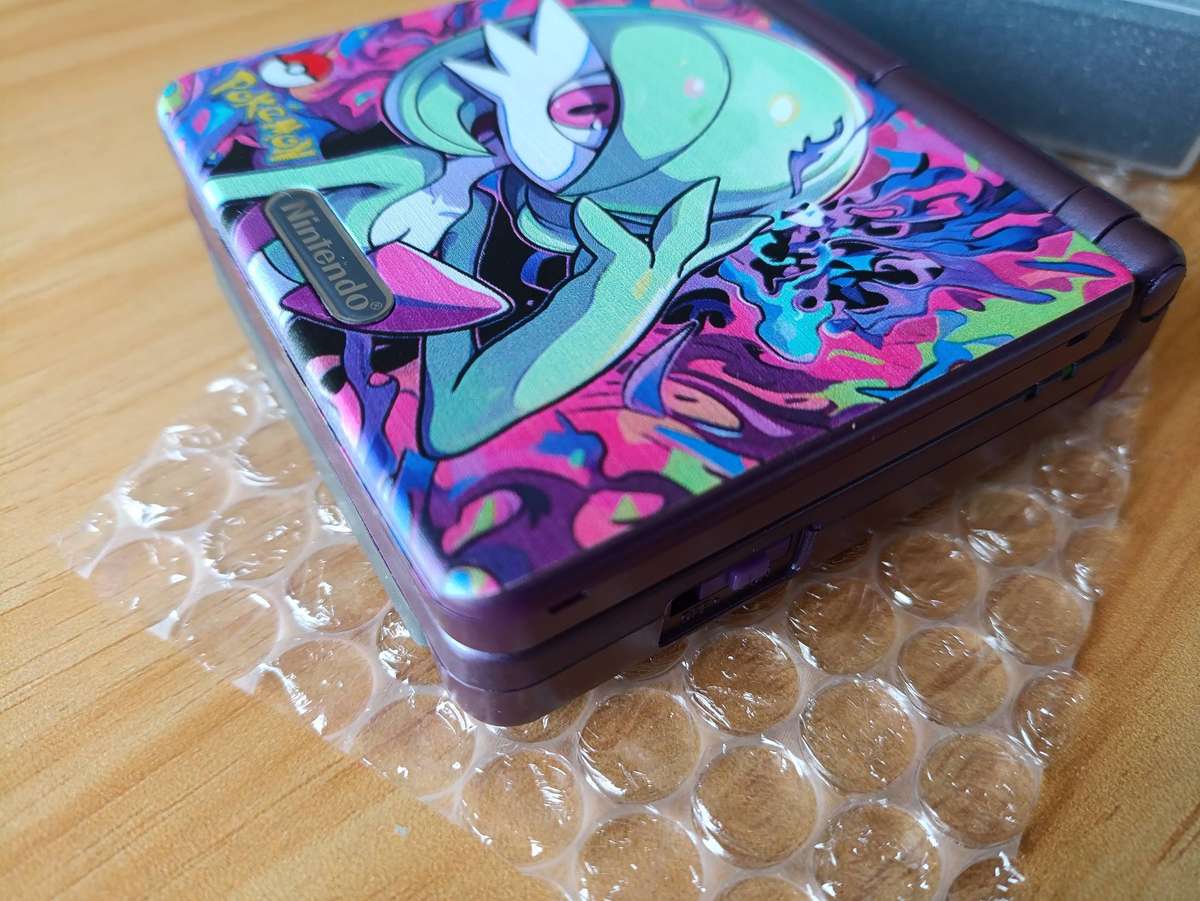 Nintendo Gameboy Advance SP GBA With Custom Pokémon Shell and Laminated IPS Screen