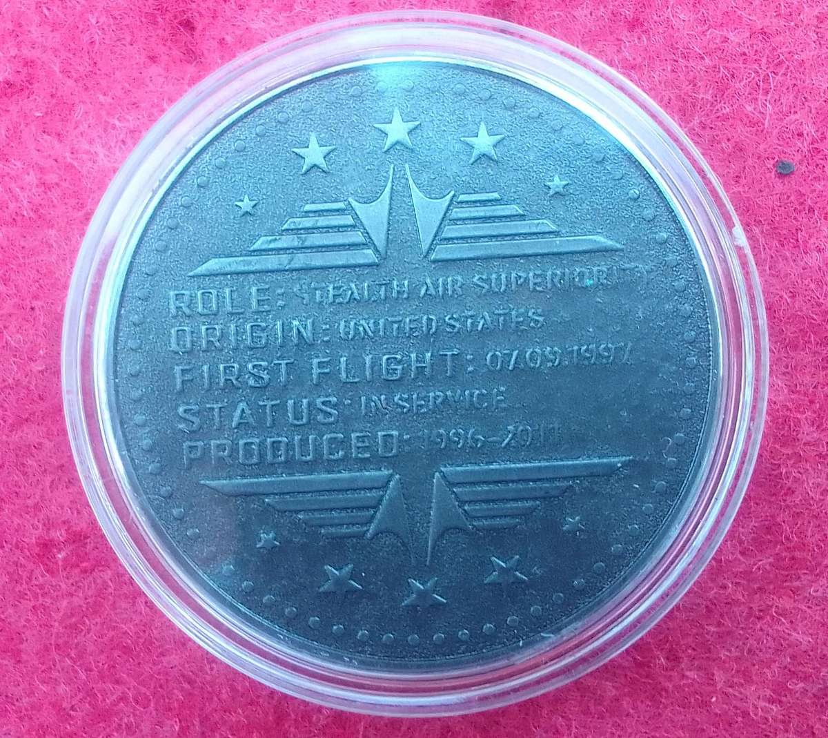 F-22 Raptor challenge coin