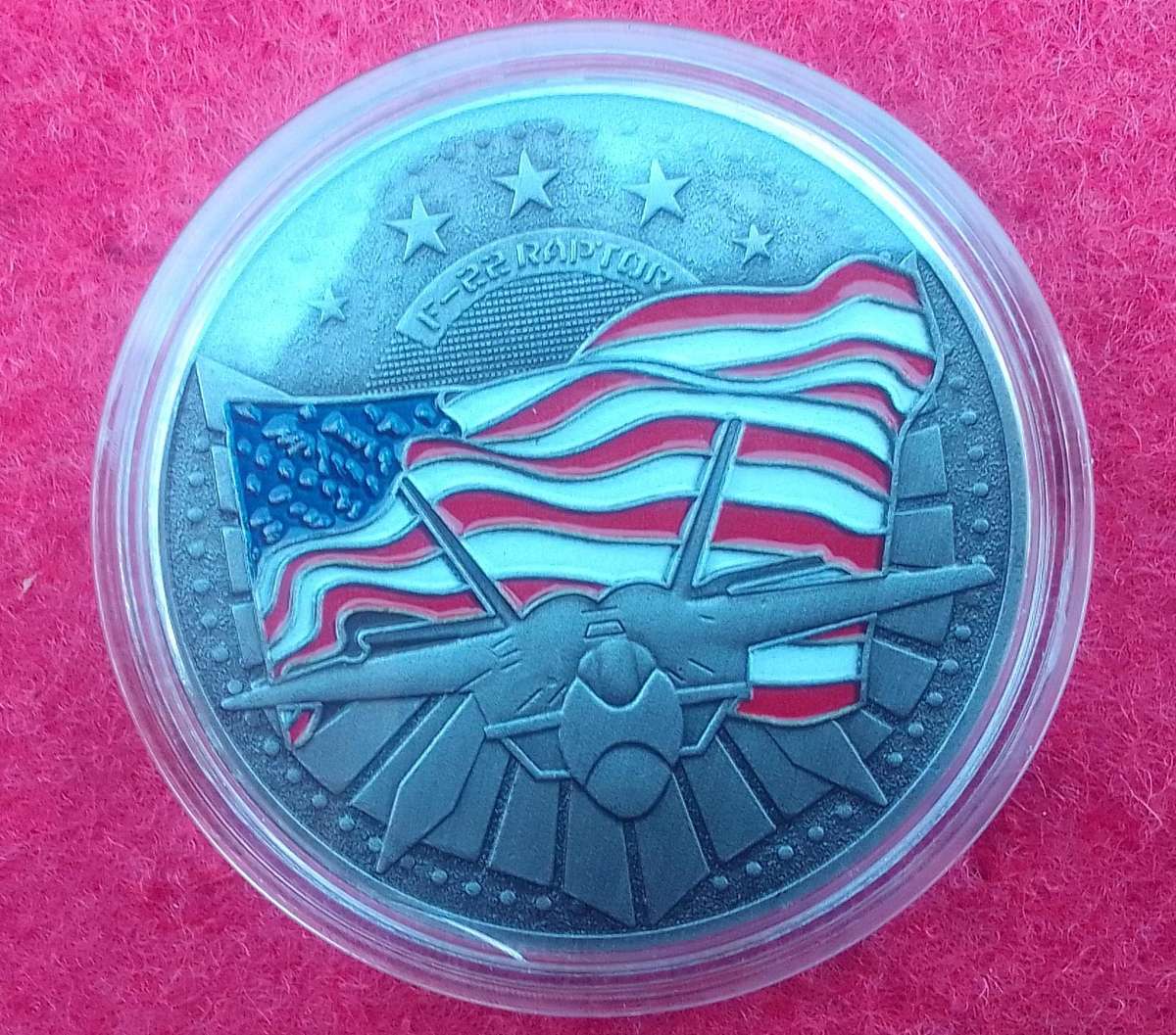 F-22 Raptor challenge coin