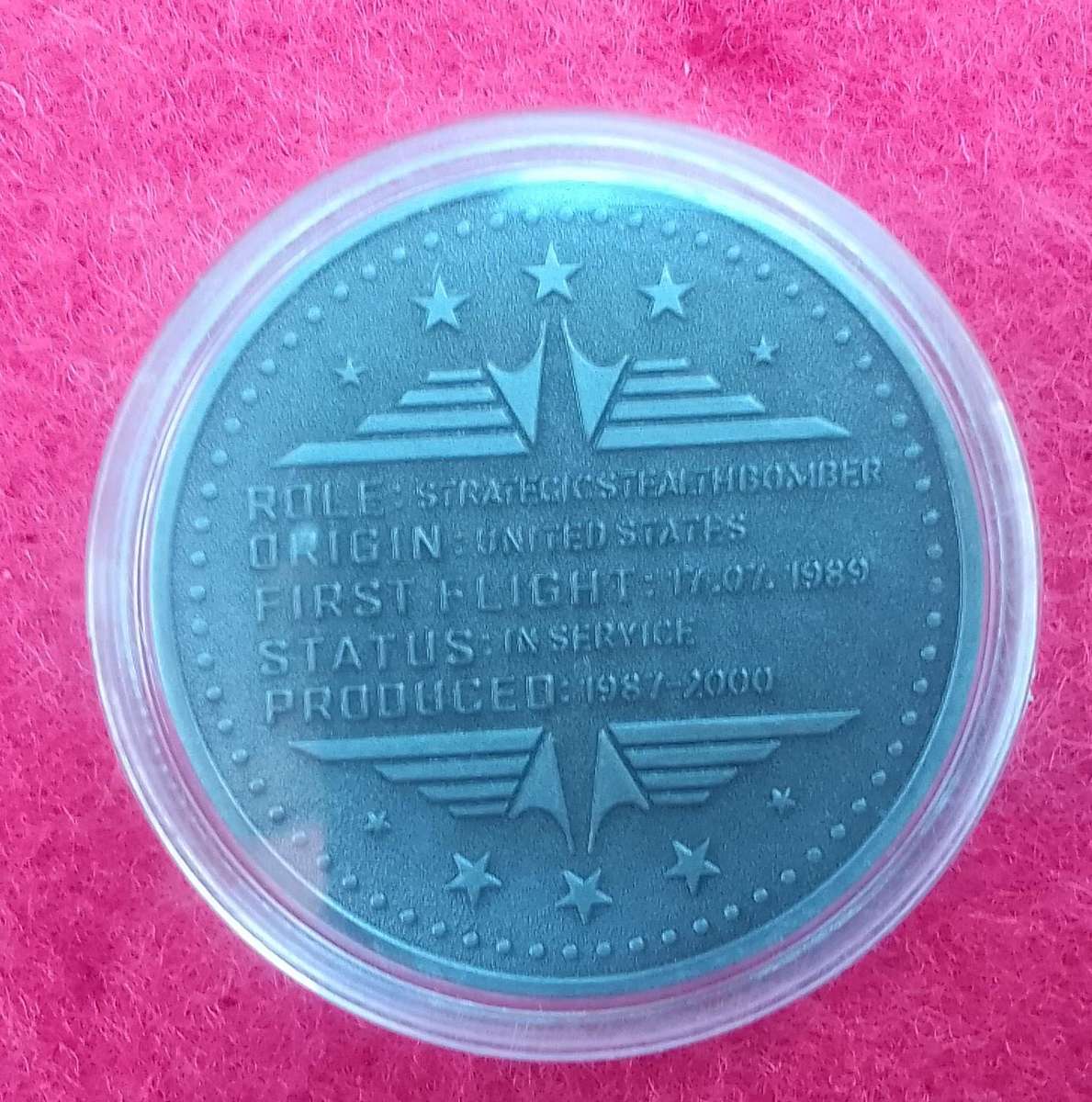 Grumman B -2 Bomber challenge coin