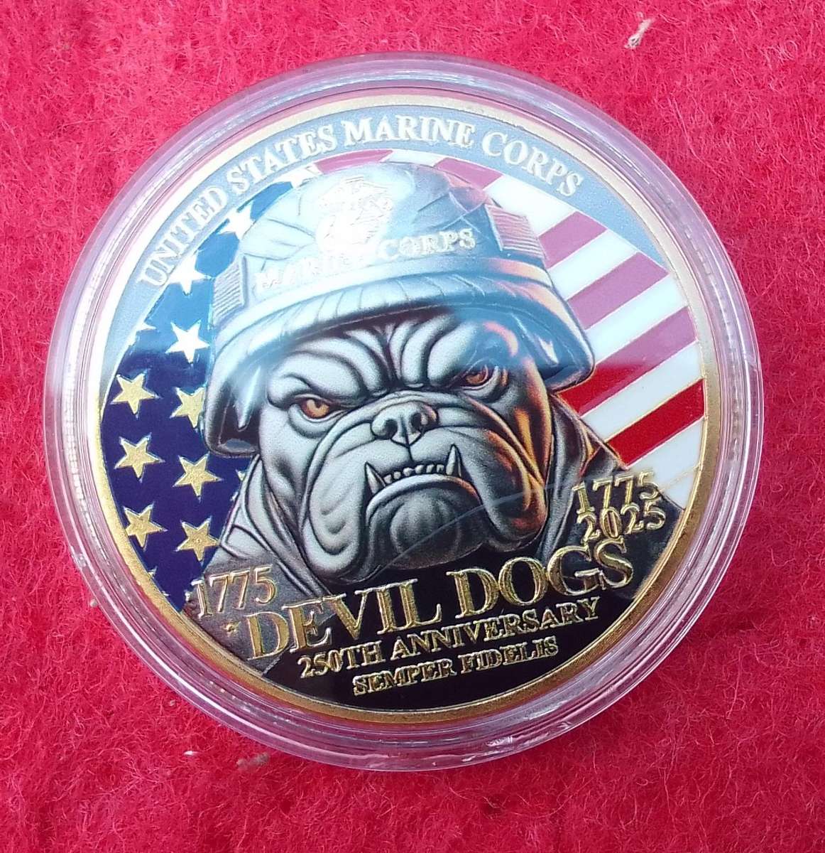 US MARINE CORPS - DEVIL DOG - CHALLENGE COIN