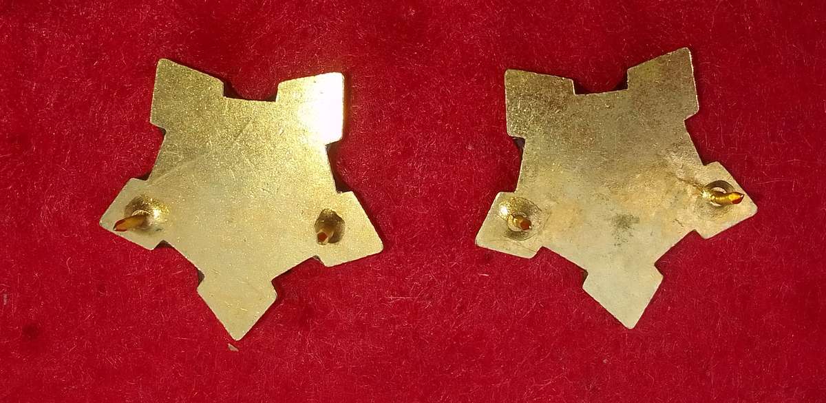 ARMY SERGEANT MAJOR COLLAR BADGE SET