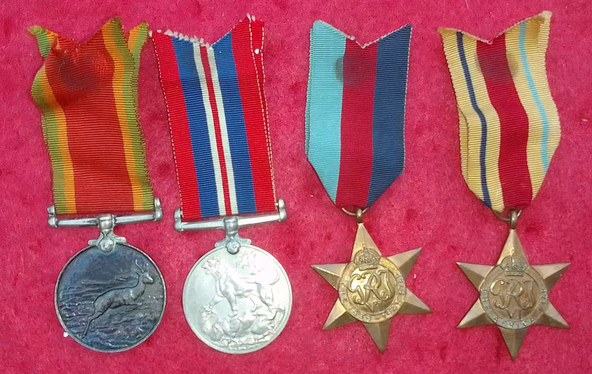 SET OF 4 X WW11 MEDALS BELONGING TO 62069 EP BECKMANN
