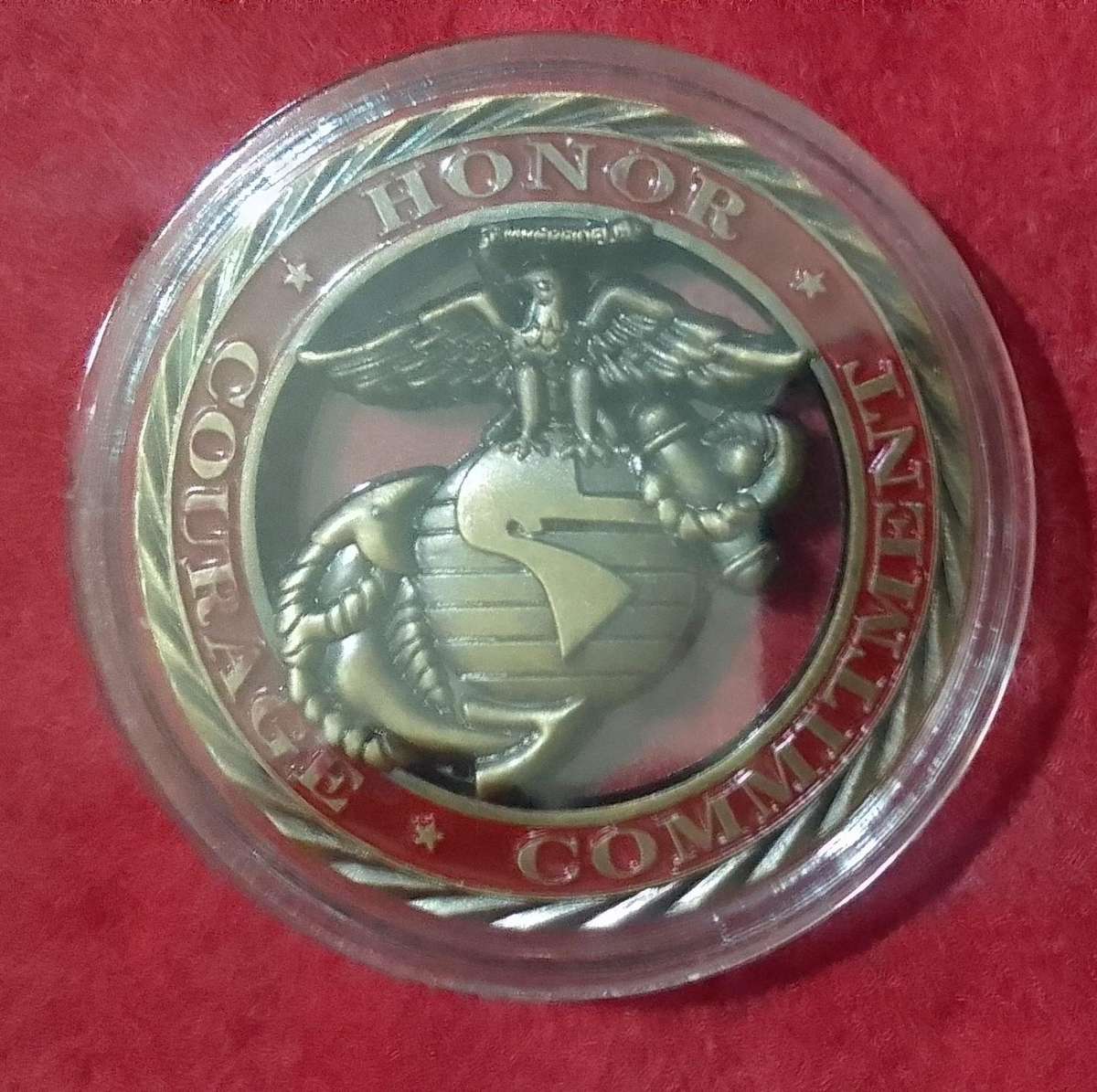 US Marine Corps Challenge coin ( voided )
