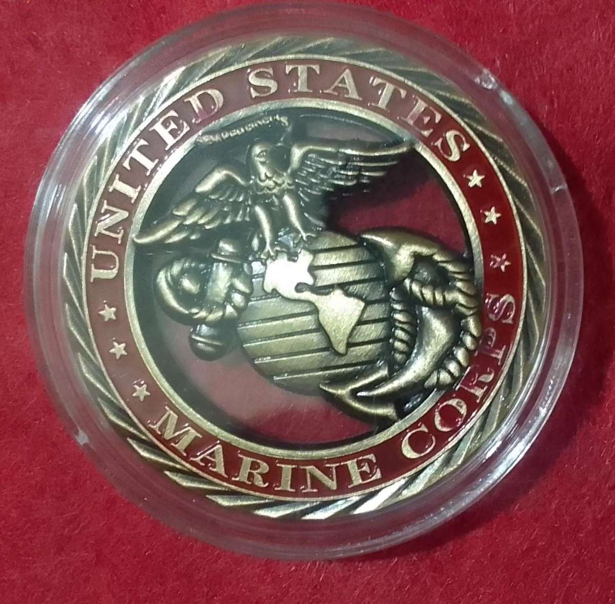 US Marine Corps Challenge coin ( voided )