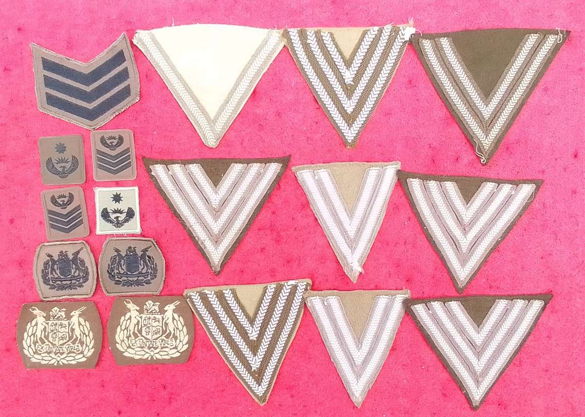 LOT OF SADF MATERIAL RANKS