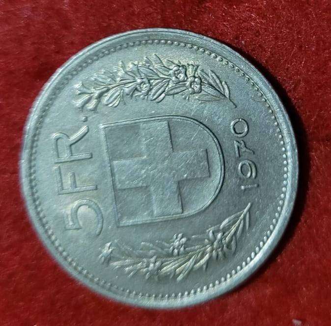 1970SWITZERLAND5 FRANCS