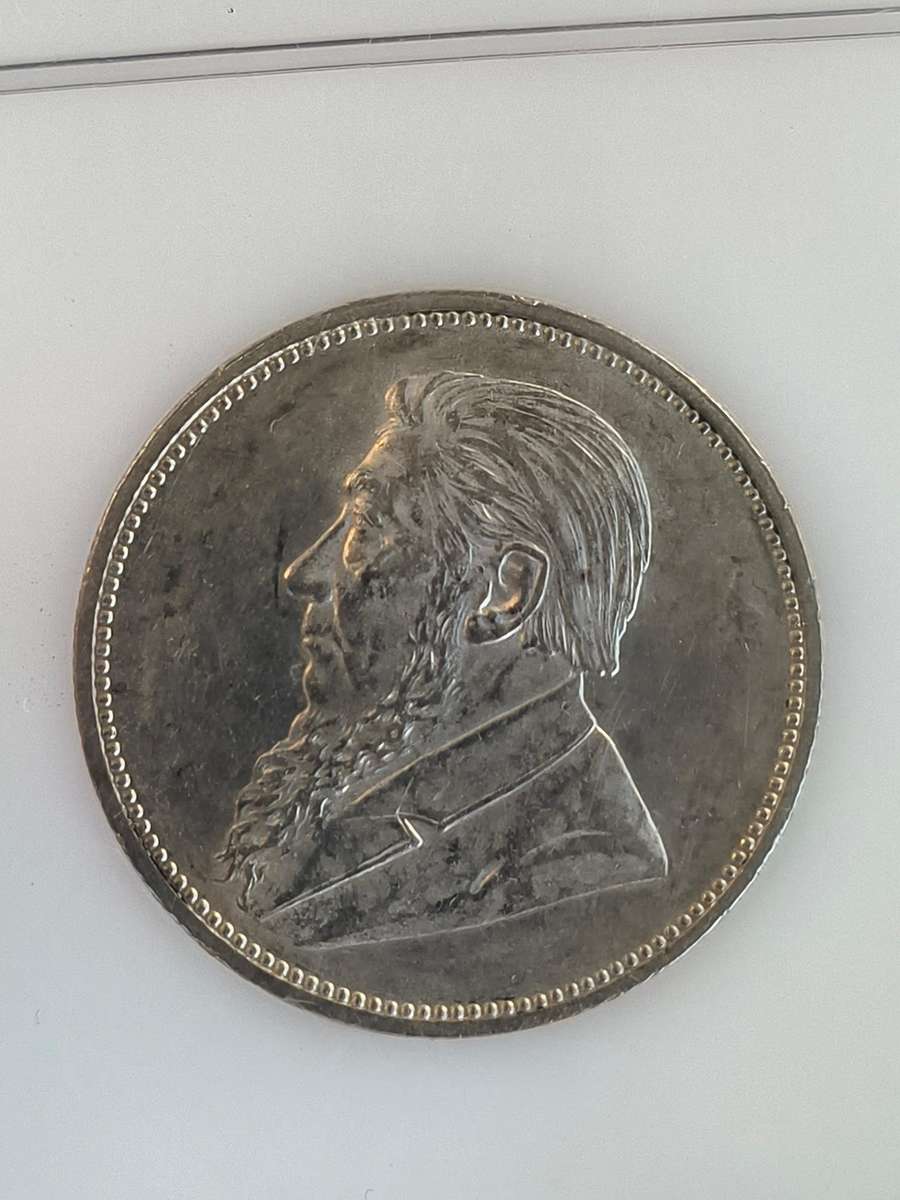 1892!! Paul Kruger!! TwoShilling!! R1 Start!! MS61-Ultra Rare in this condition!!