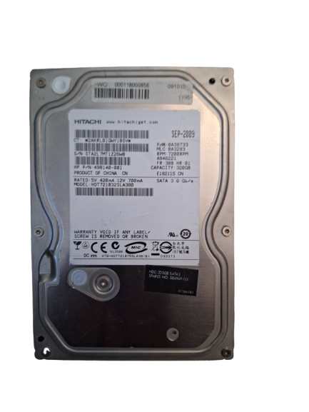 HDT721032SLA380  Hitachi 320GB 7200 RPM SATA 3.5 HDD