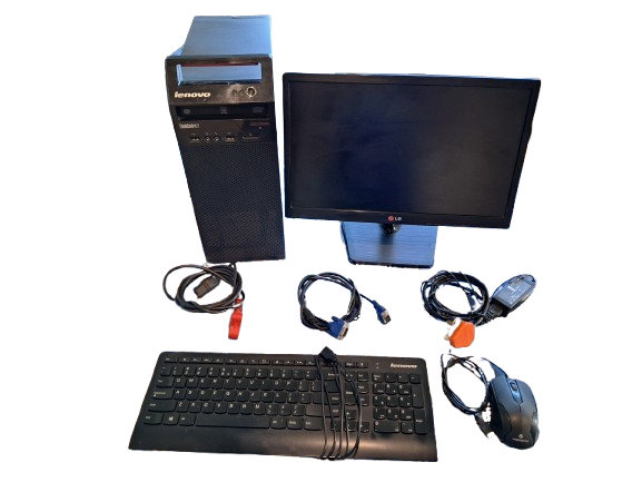 Lenovo Thinkcentre Edge72 with LG Monitor, Keyboard and Mouse Combo