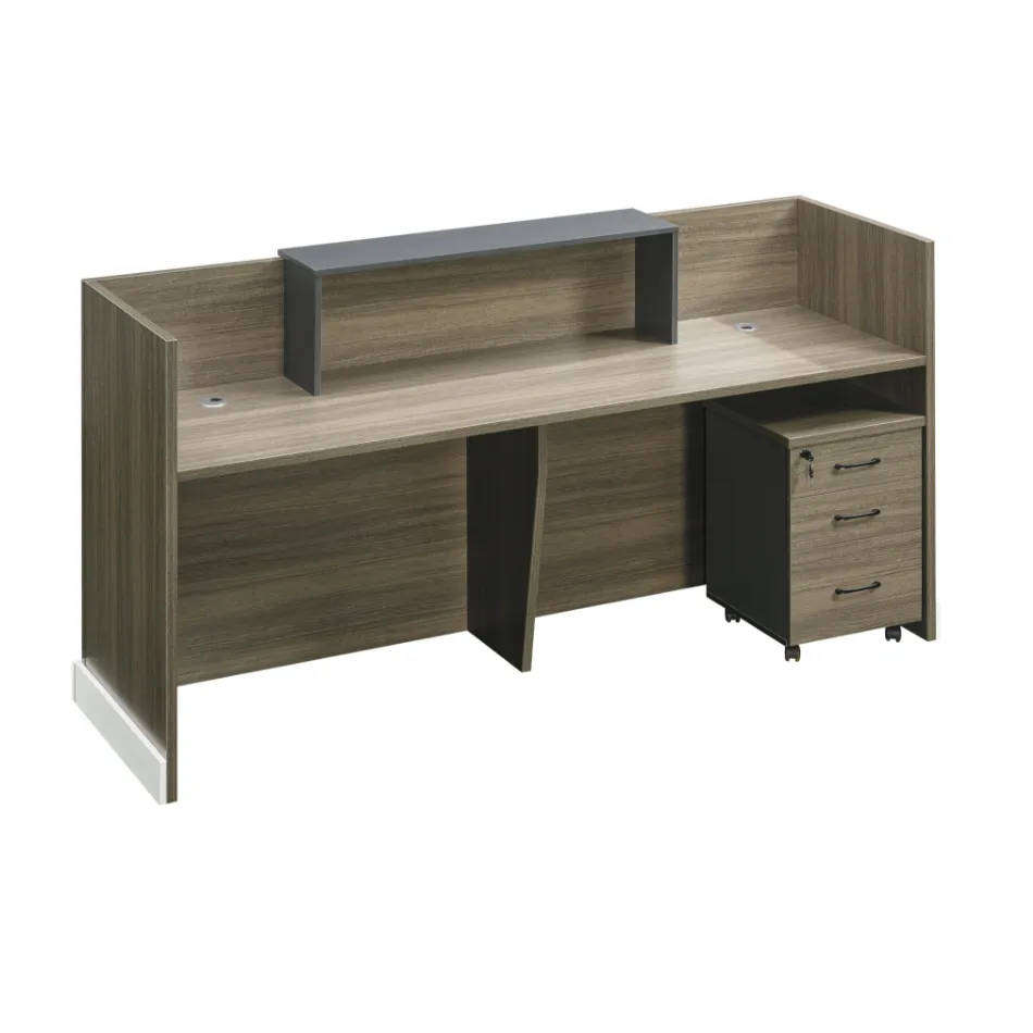 HOD Serene  1.8m Modern Cantilever Reception Office Desk with LED Lights