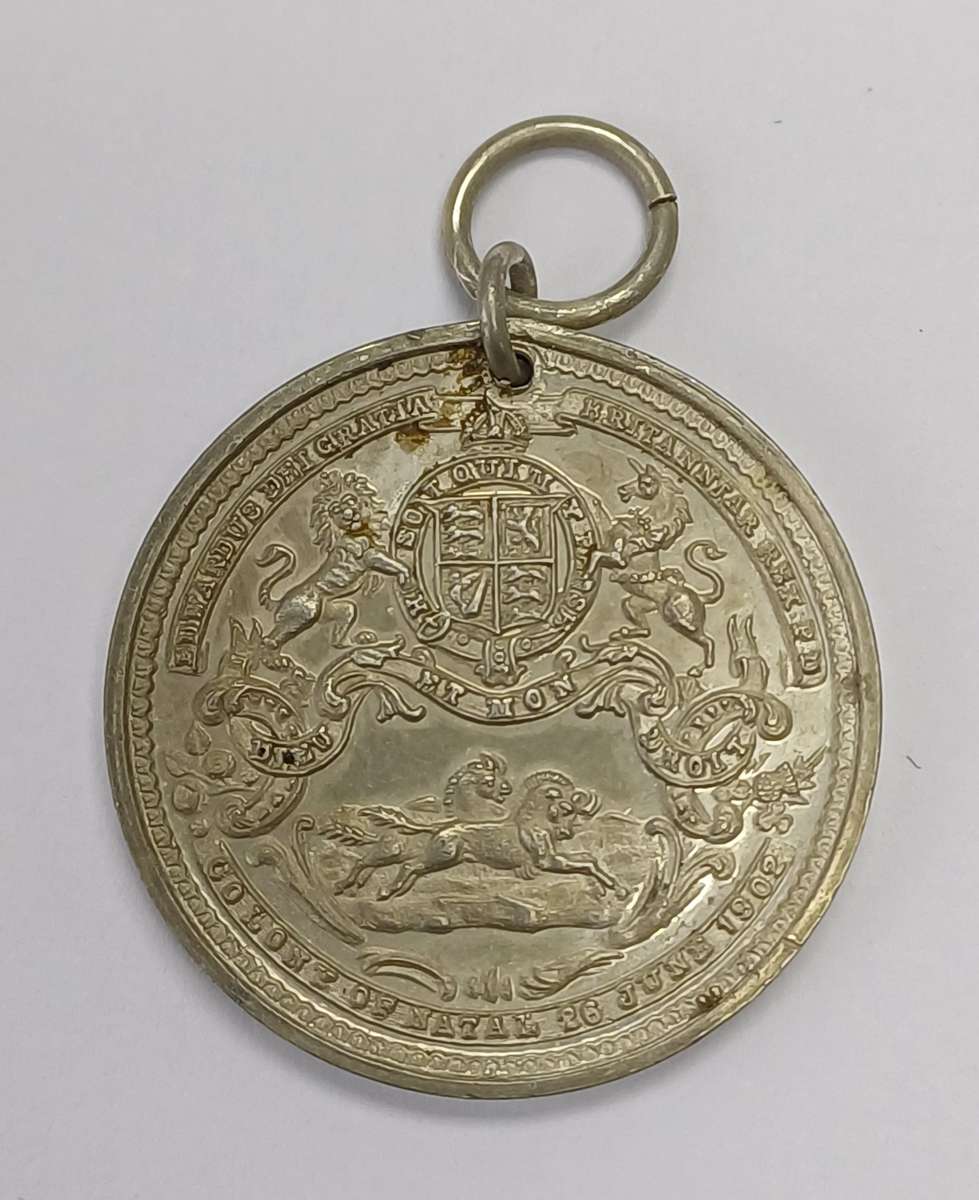 Natal 1902 Silver Coronation Medal King Edward VII