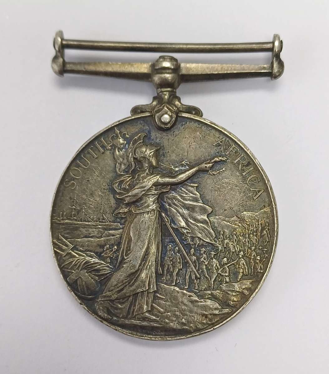 Queens South Africa Medal with Name Erased