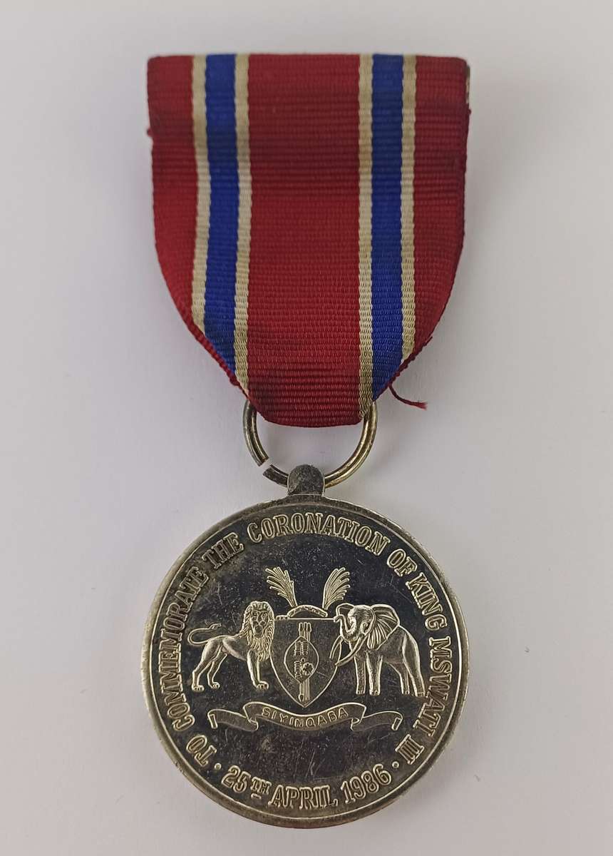 Swaziland King Mswati III Coronation Medal 1986