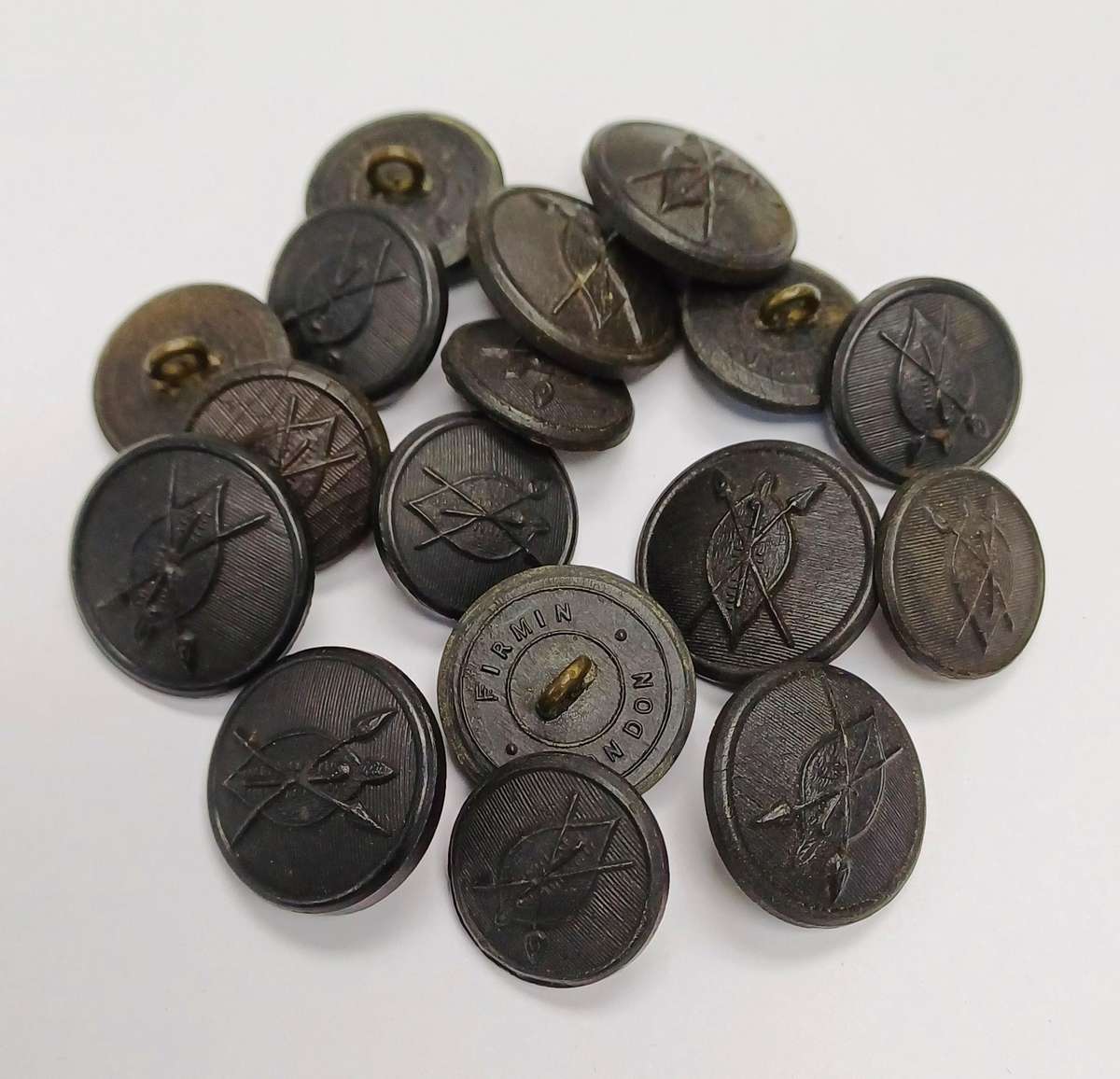 Rhodesia Buttons X 9