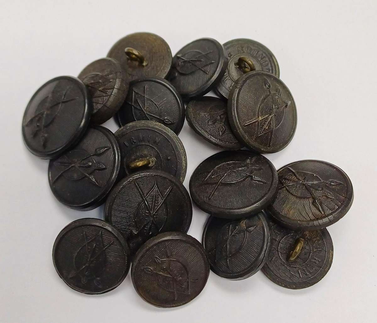 Rhodesia Buttons X 9