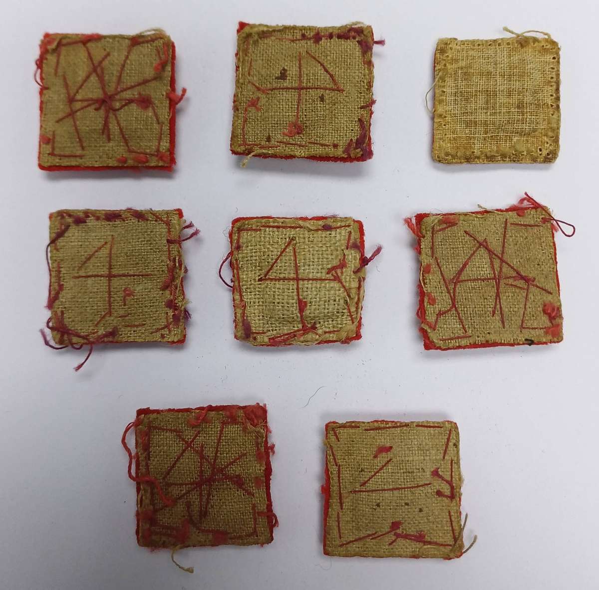 Rhodesia WW2 Period Cotton Rank Pips x 6
