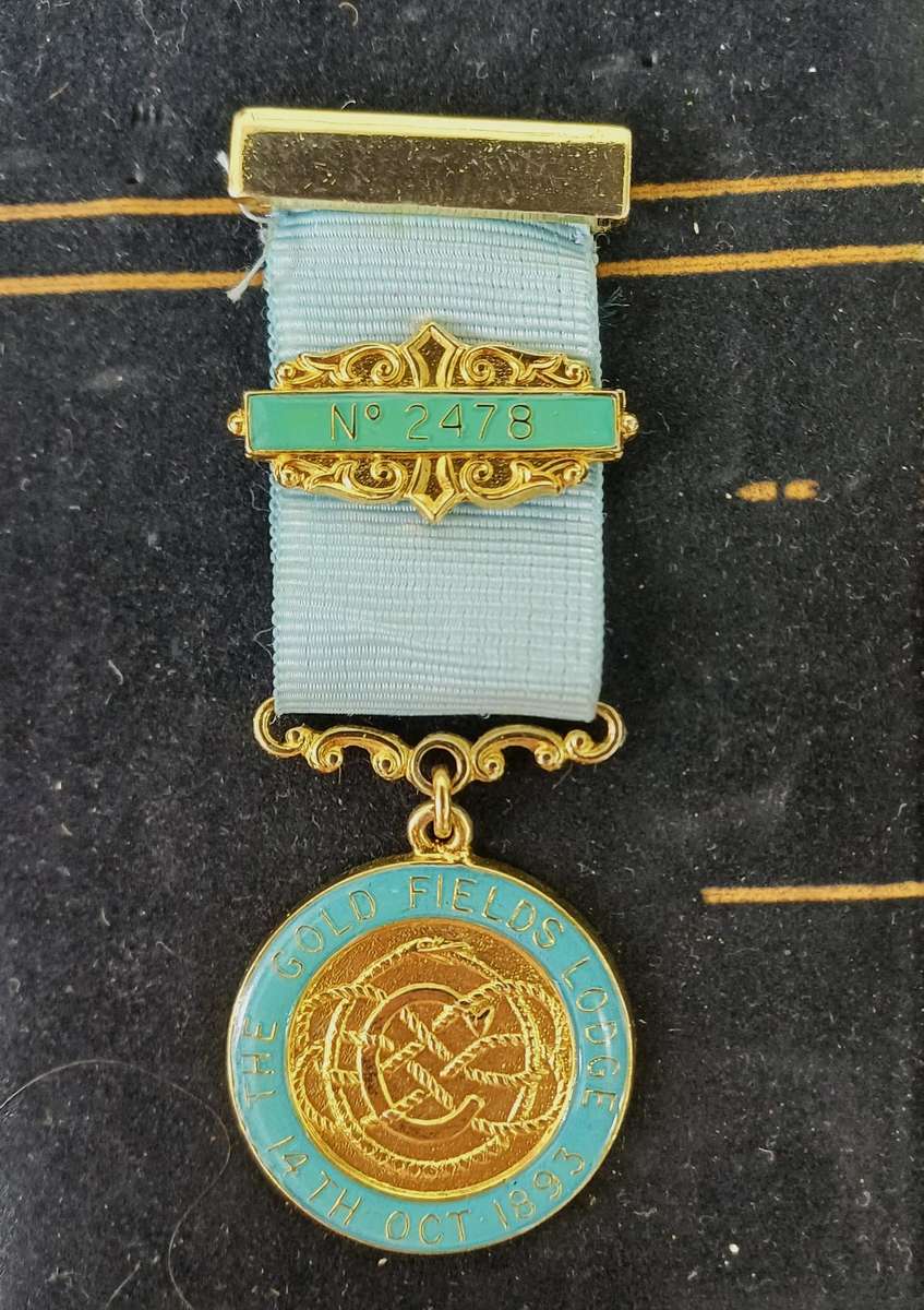 The Gold Field Lodge Masonic Jewel