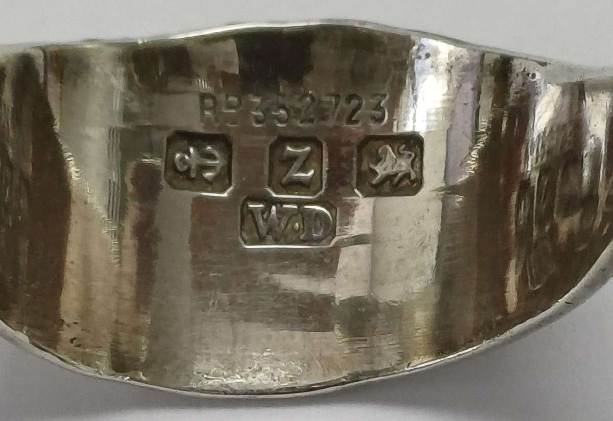 Boer War Period Silver Sugar Tongs with British Soldiers