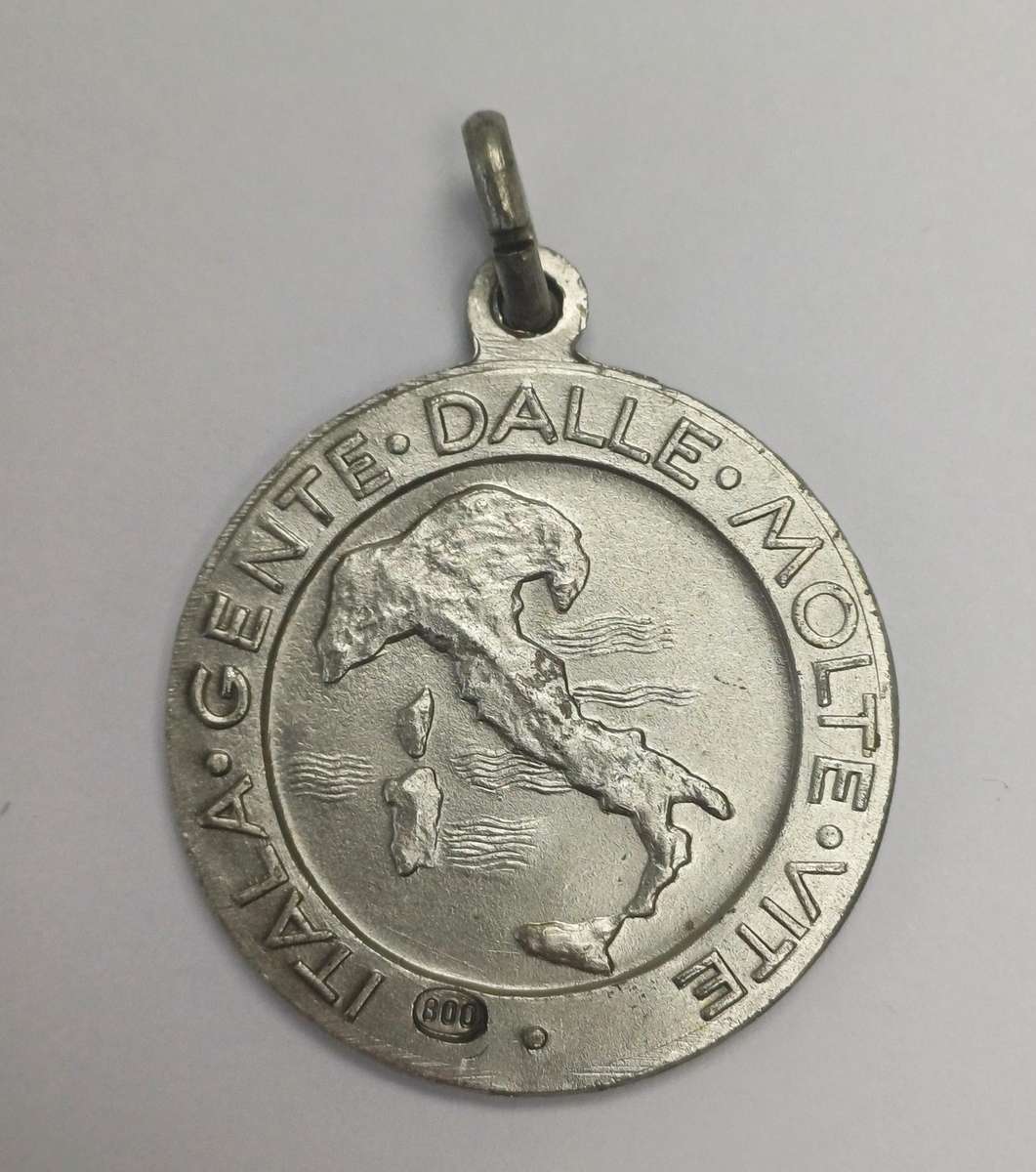 WWII Zonderwater (South Africa) Italian POW Camp Medallion 800 Silver