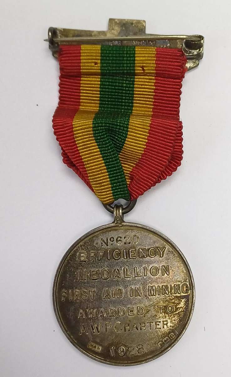 South African Red Cross Society Medal Efficiency in Fist Aid in Mining