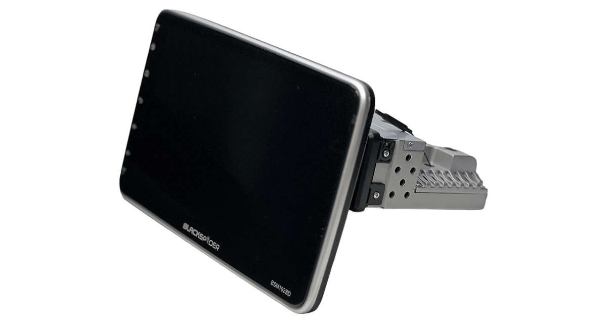 Blackspider BSM102SD 10.1 Wireless Apple CarPlay and Android Auto 1Din Rotate Radio