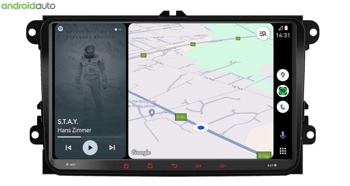 Blackspider BSVW9A Golf 5/6 Wireless Apple CarPlay Android Auto Radio FREE CAM