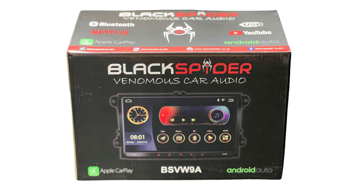 Blackspider BSVW9A Golf 5/6 Wireless Apple CarPlay Android Auto Radio FREE CAM