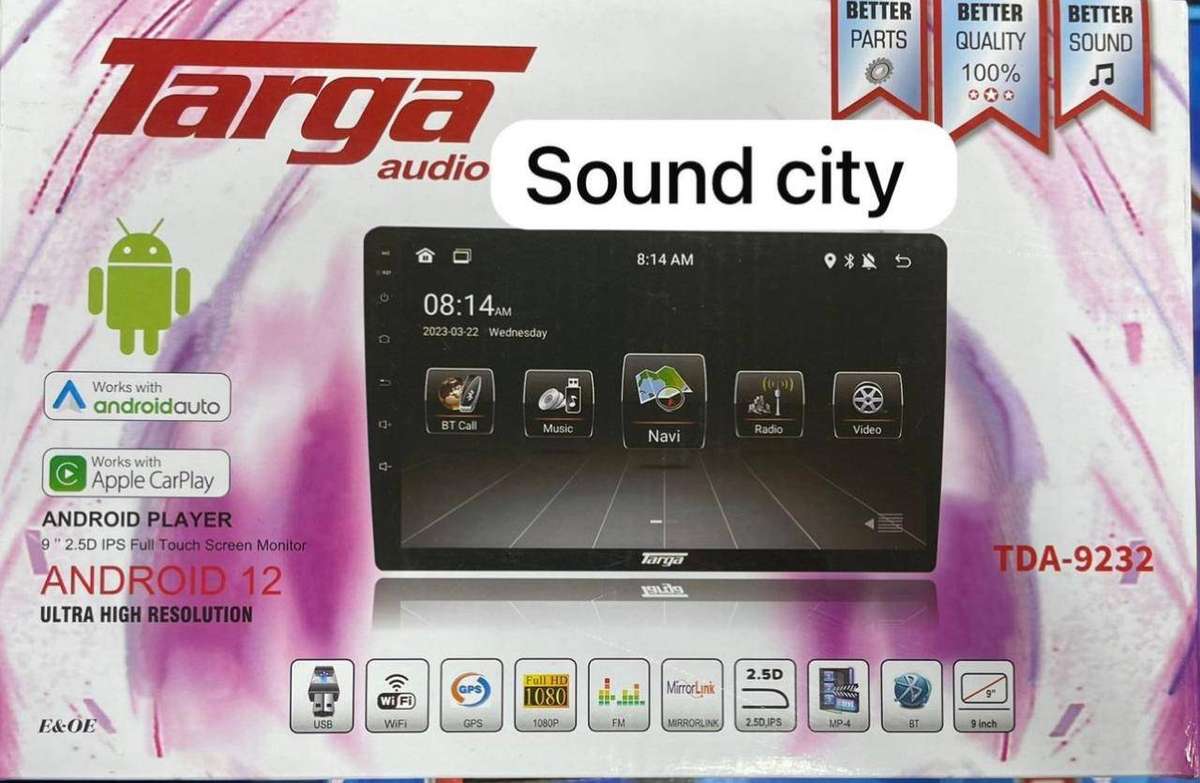 Targa TDA9232 9 Media Player with Android 12/Carplay