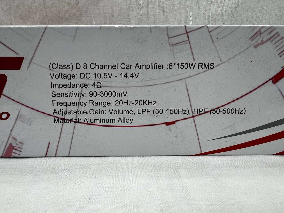 Targa TG-D8.150 8 Channel 150rms Amplifier