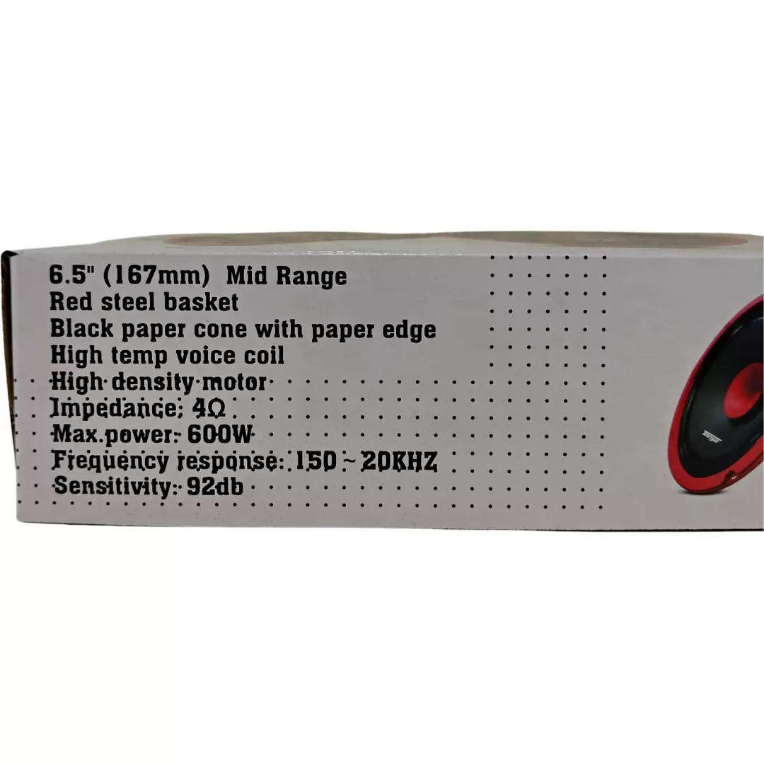 Targa TG-PRO652 Pro Series 6" 600w Midrange Speakers