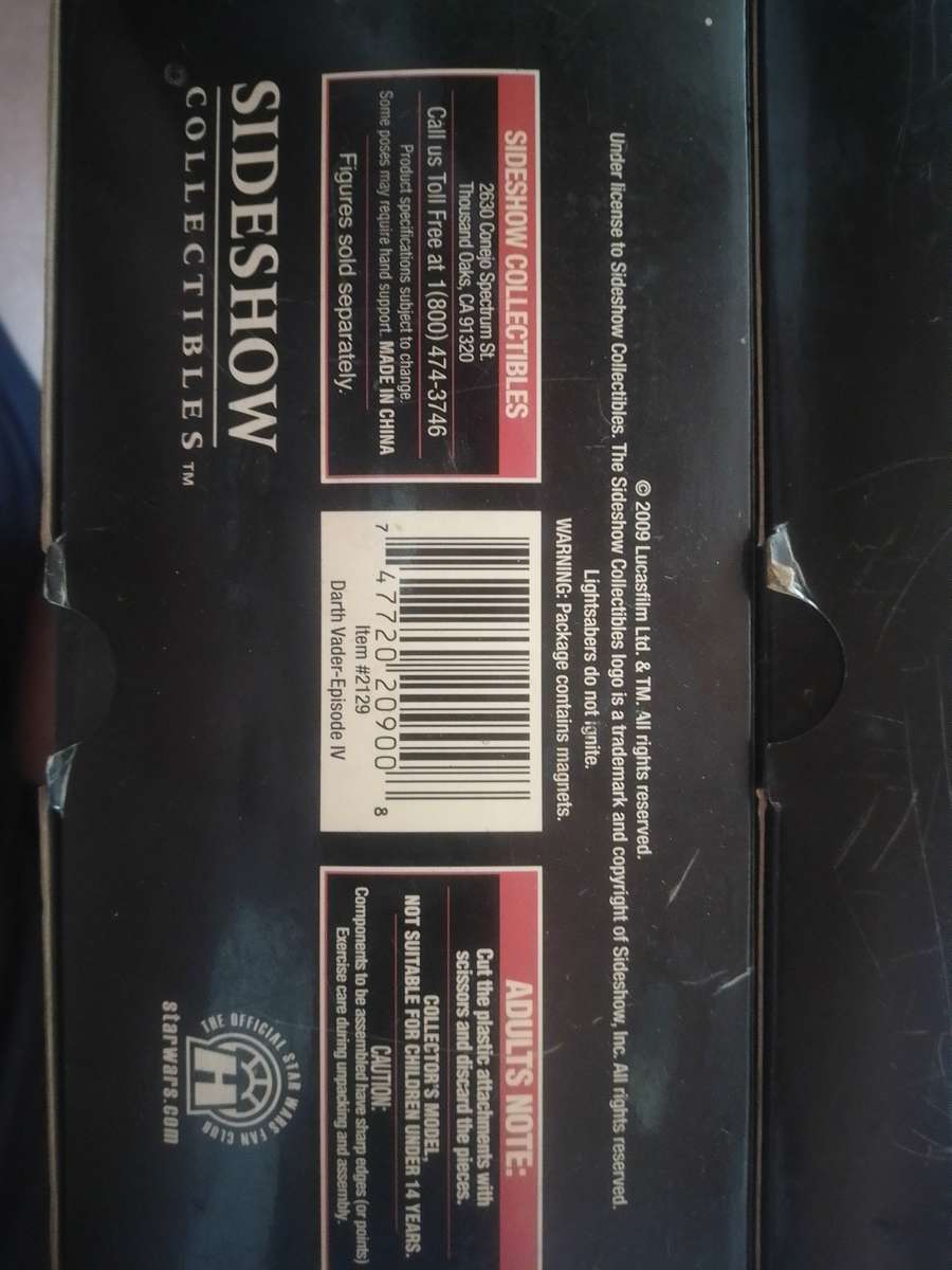 Darth Vader Sith Lord 1/6 Scale Star Wars Episode IV Sideshow Collectible Figure