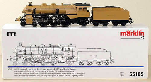 Marklin 33185 Bavarian S3/6 Express Locomotive. Rare item. No longer in production.